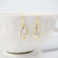 Crystal and Gold Gem Earrings | Bridesmaid Earrings | Wedding Earrings | ECG8, ECS8