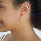 Crystal Gem and Rose Gold Earrings | Bridesmaid Earrings | Wedding Jewelry | ECRG18