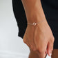Champagne Circle Gem and Rose Gold Bracelets | Bridesmaid Bracelets | Wedding Jewelry | BCHPRG1
